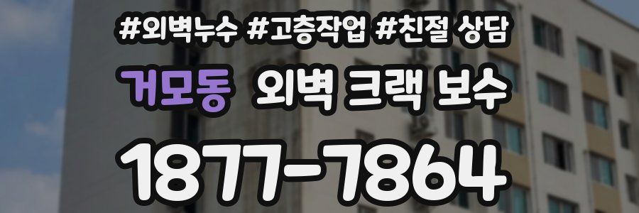 거모동 외벽 크랙 보수