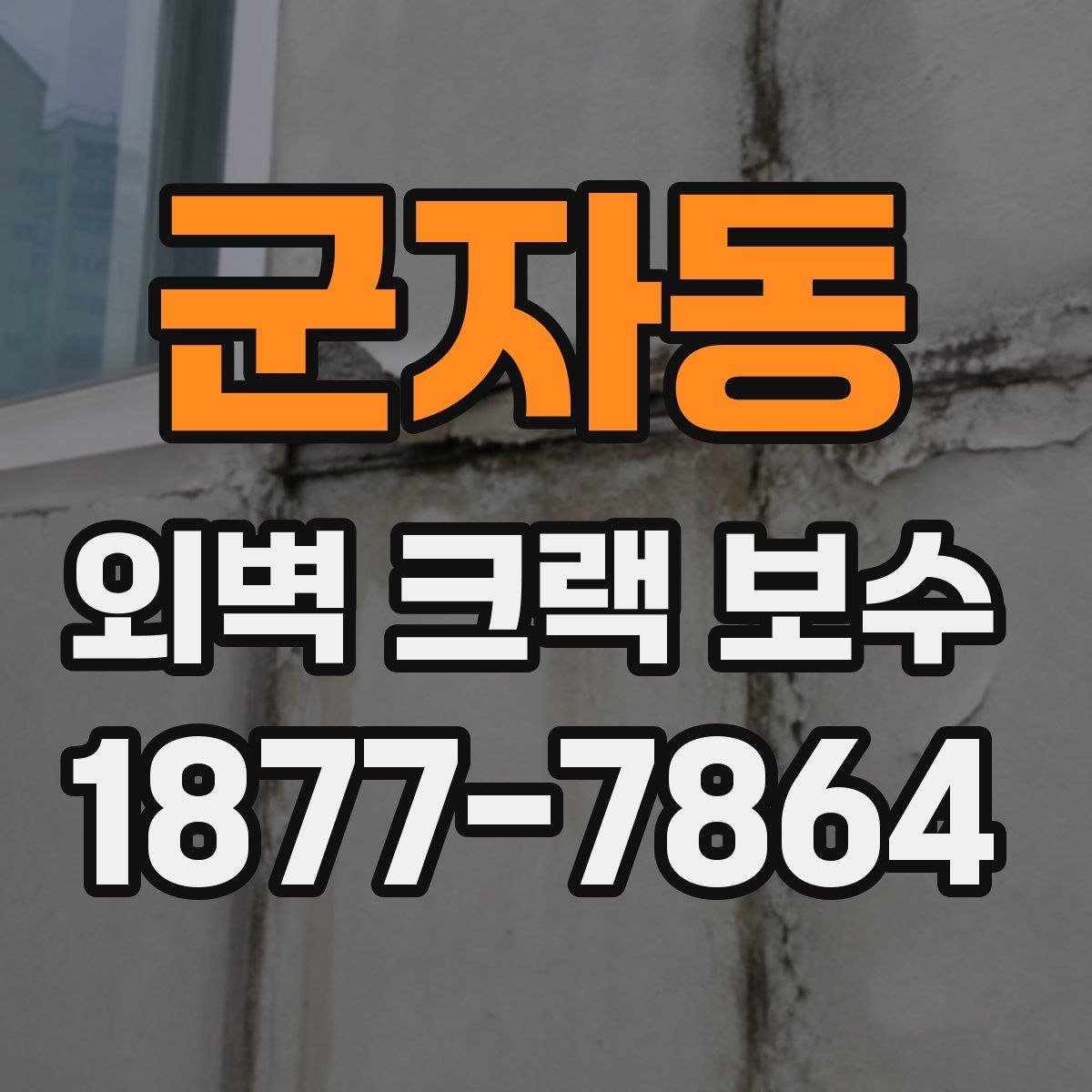 군자동 외벽 크랙 보수