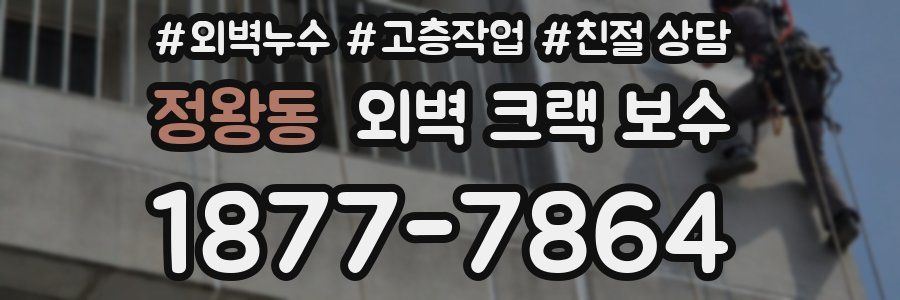 정왕동 외벽 크랙 보수
