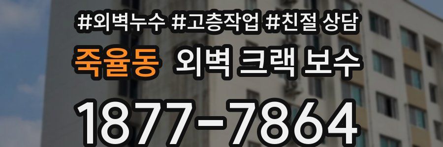 죽율동 외벽 크랙 보수