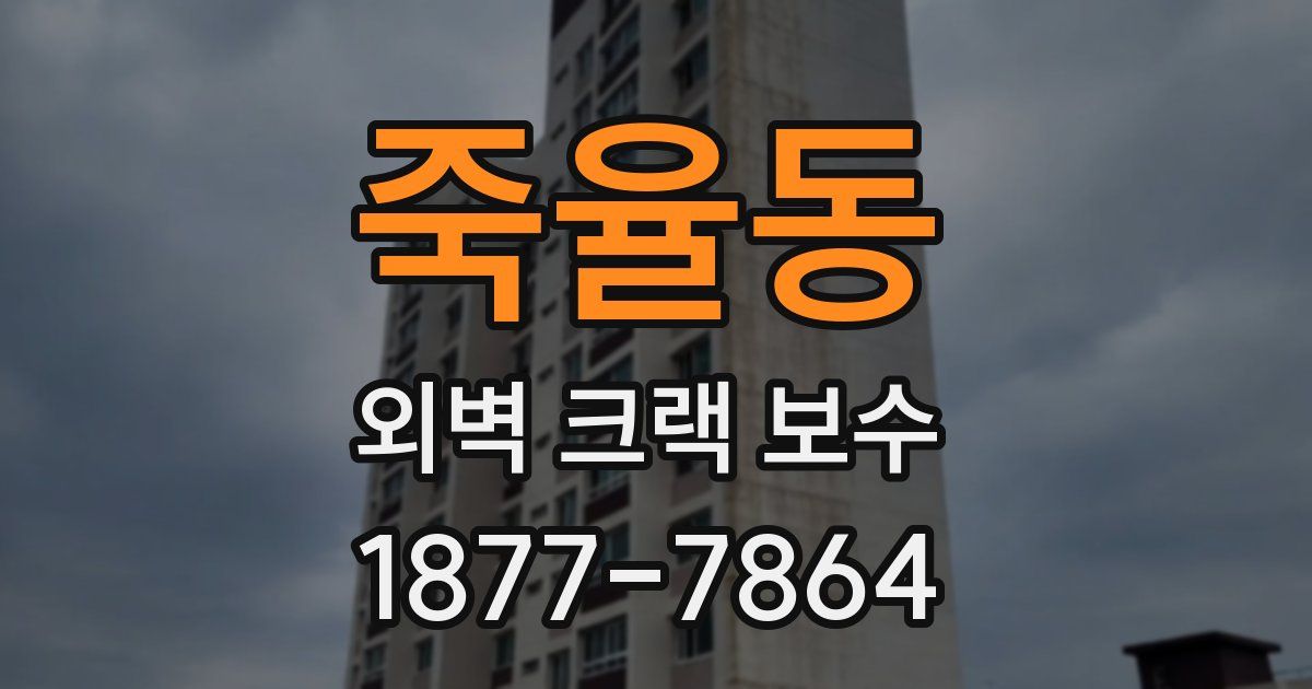 죽율동 외벽 크랙 보수