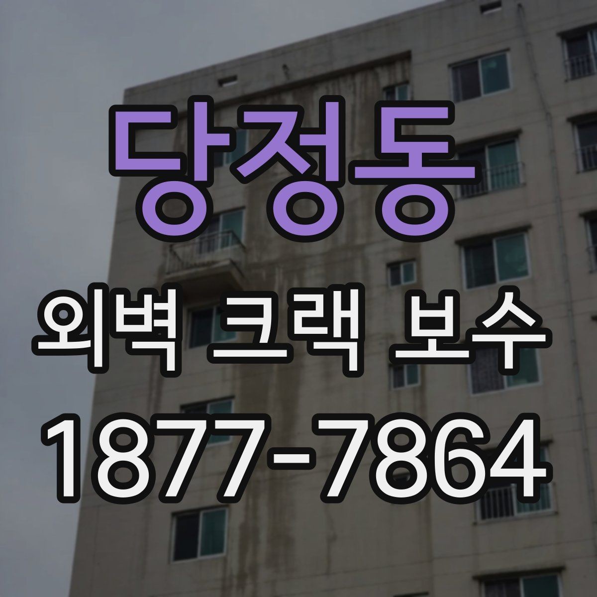당정동 외벽 크랙 보수 전후로 달라지는 건물 관리 포인트