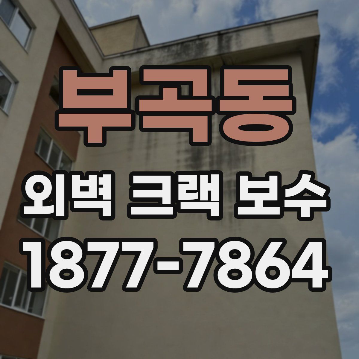 부곡동 외벽 크랙 보수
