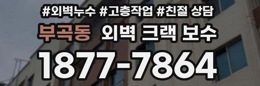 부곡동 외벽 크랙 보수