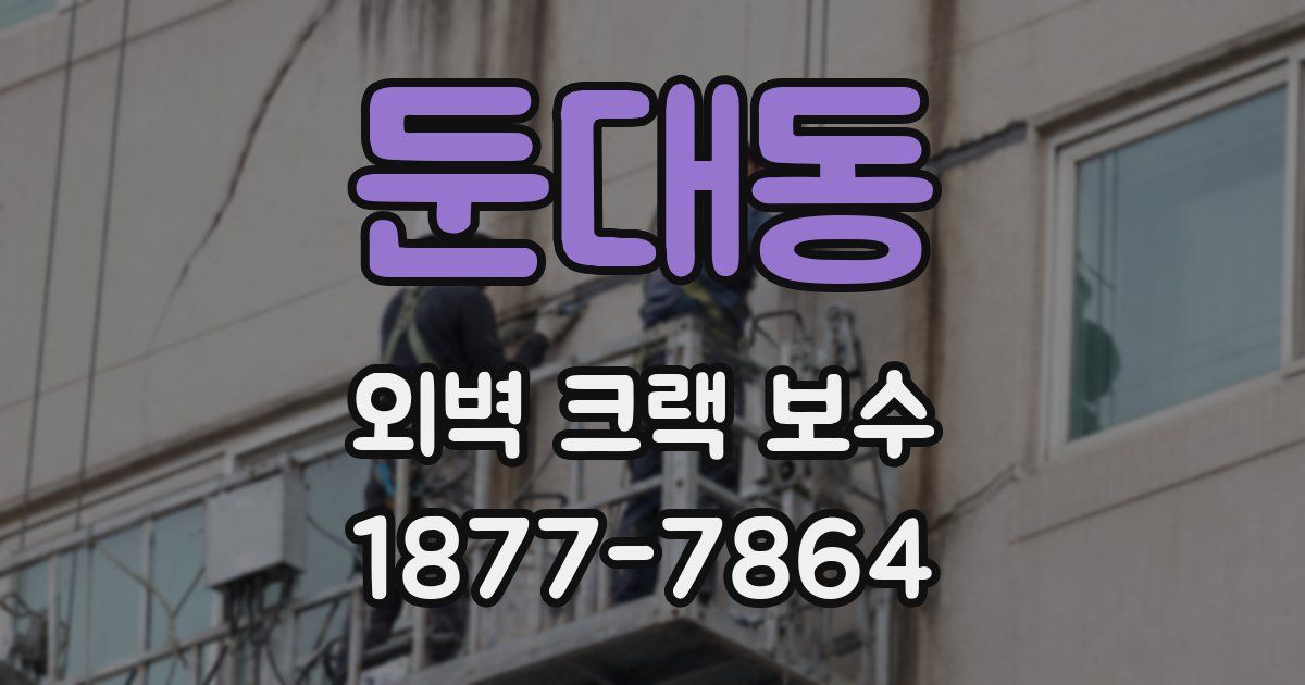 둔대동 외벽 크랙 보수
