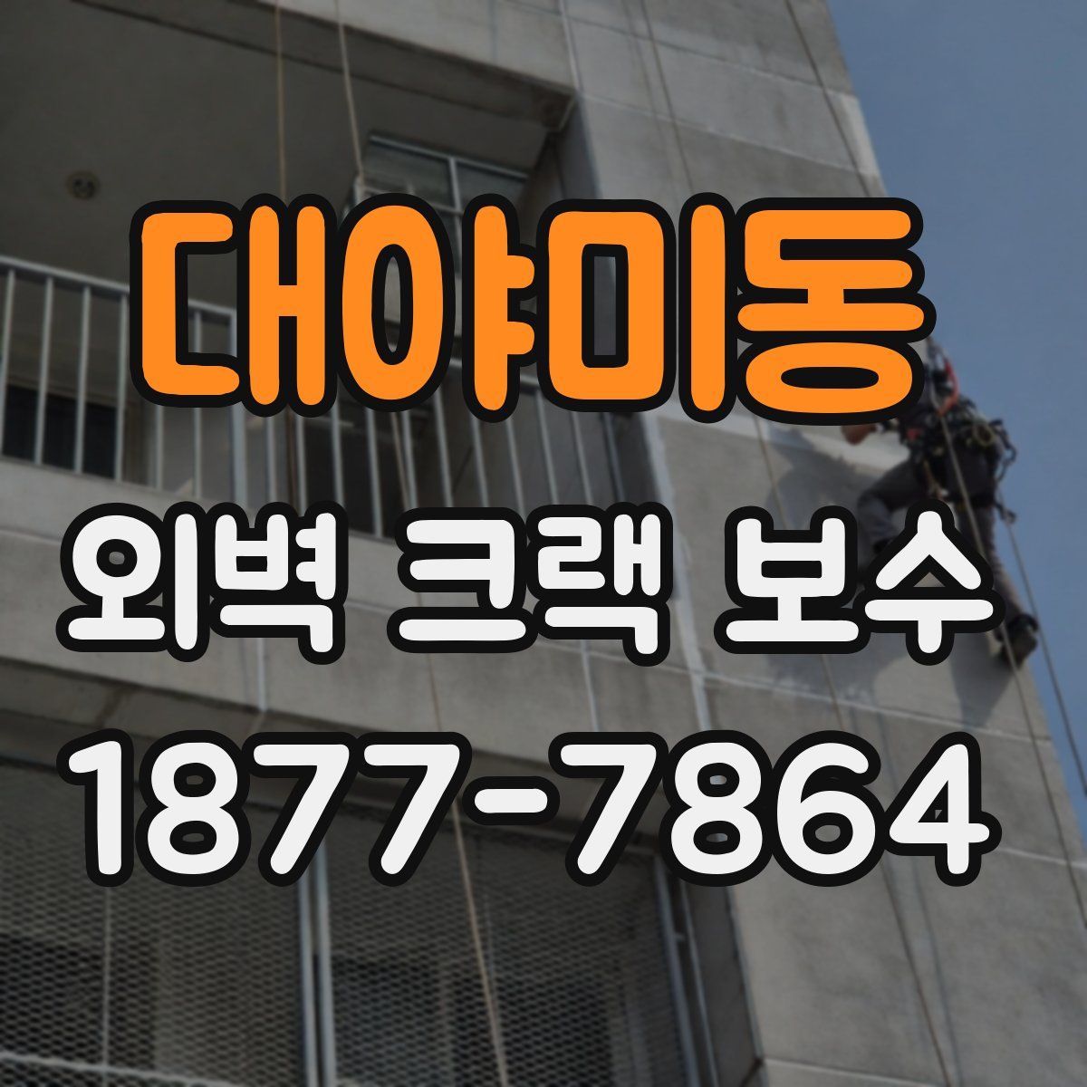 대야미동 외벽 크랙 보수