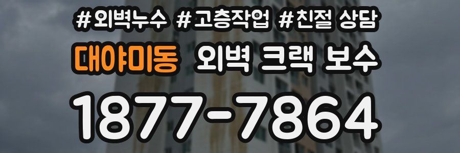 대야미동 외벽 크랙 보수
