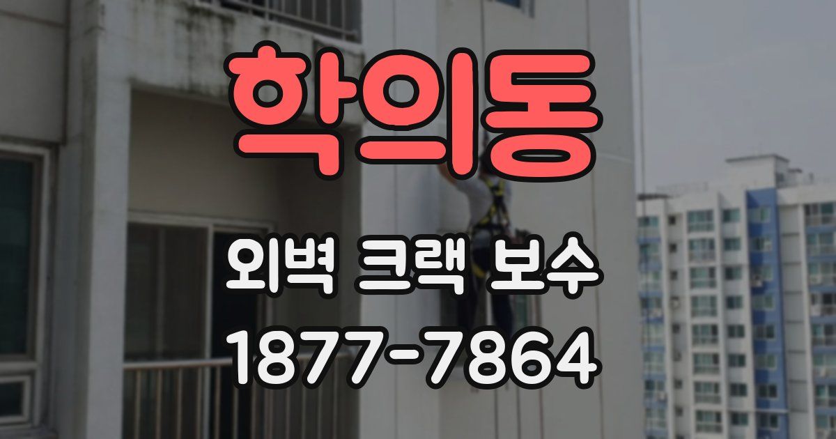 학의동 외벽 크랙 보수