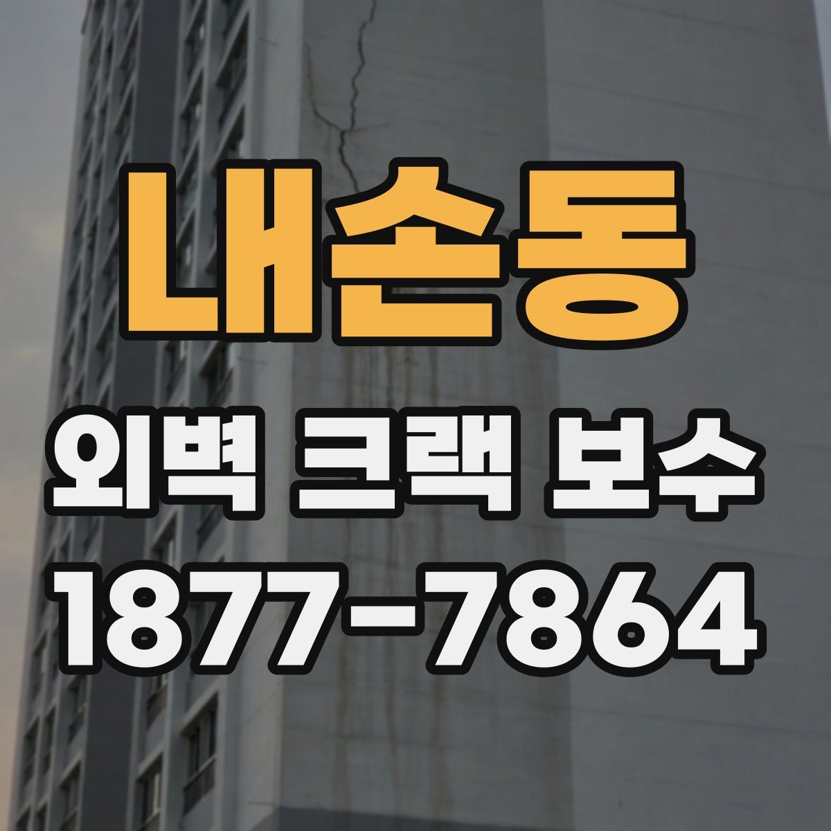 내손동 외벽 크랙 보수