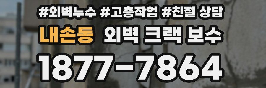 내손동 외벽 크랙 보수