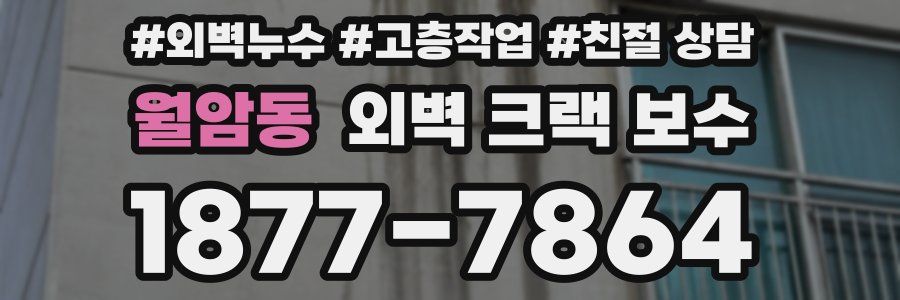 월암동 외벽 크랙 보수