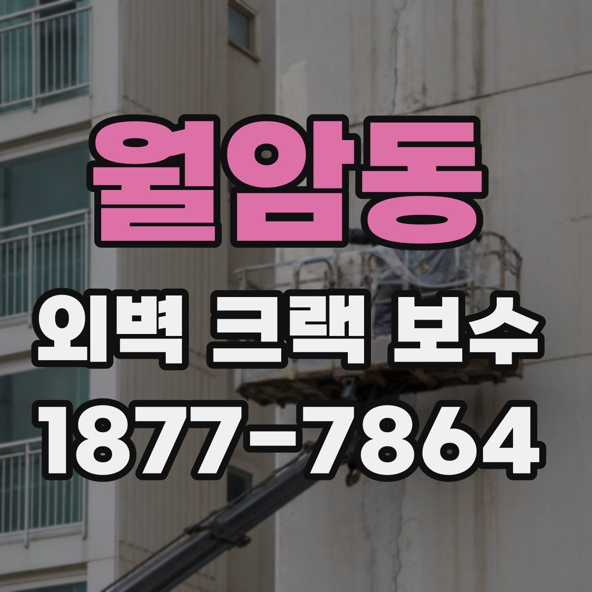 월암동 외벽 크랙 보수