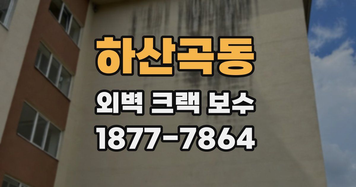 하산곡동 외벽 크랙 보수