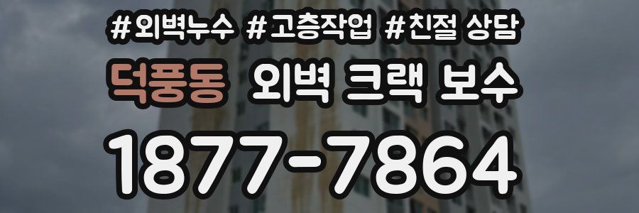 덕풍동 외벽 크랙 보수