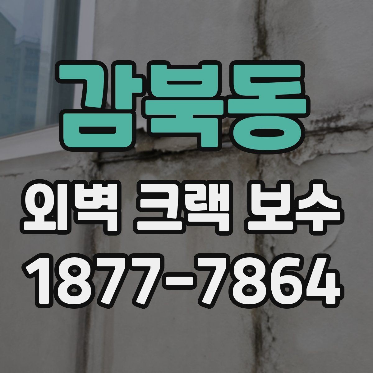 감북동 외벽 크랙 보수 견적을 볼 때 체크할 내용