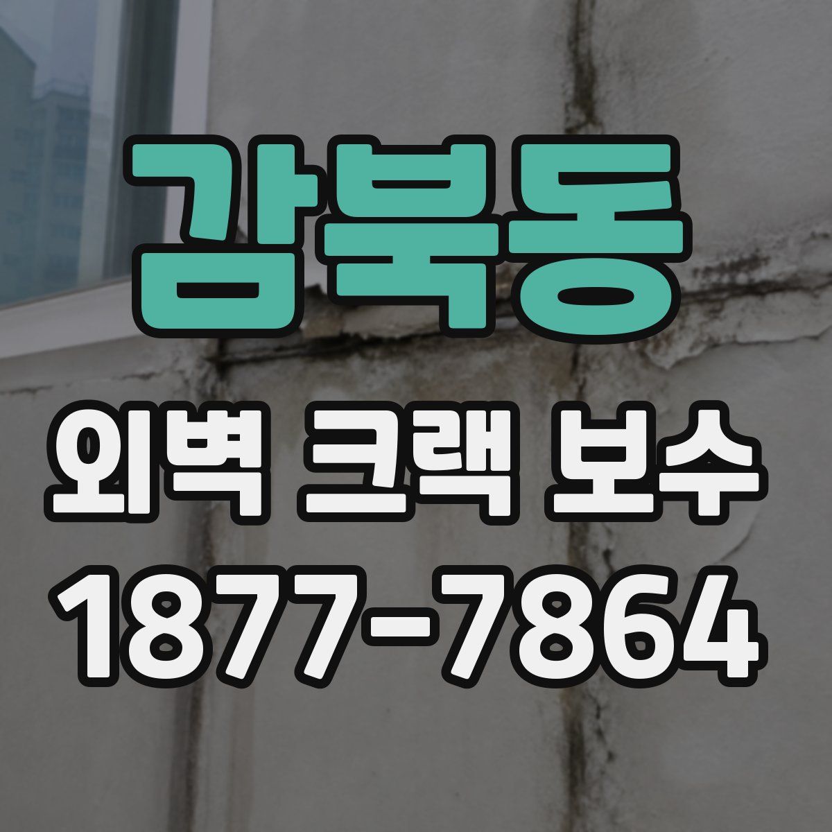 감북동 외벽 크랙 보수