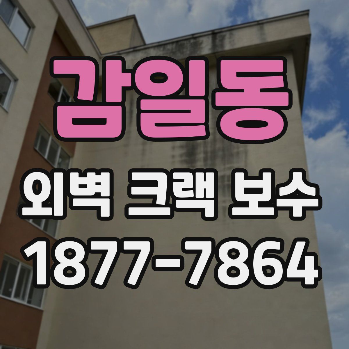 감일동 외벽 크랙 보수