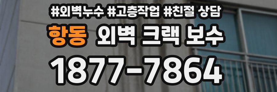 항동 외벽 크랙 보수