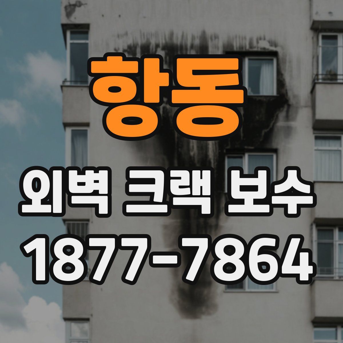 항동 외벽 크랙 보수