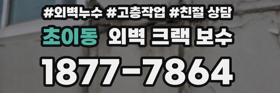 초이동 외벽 크랙 보수