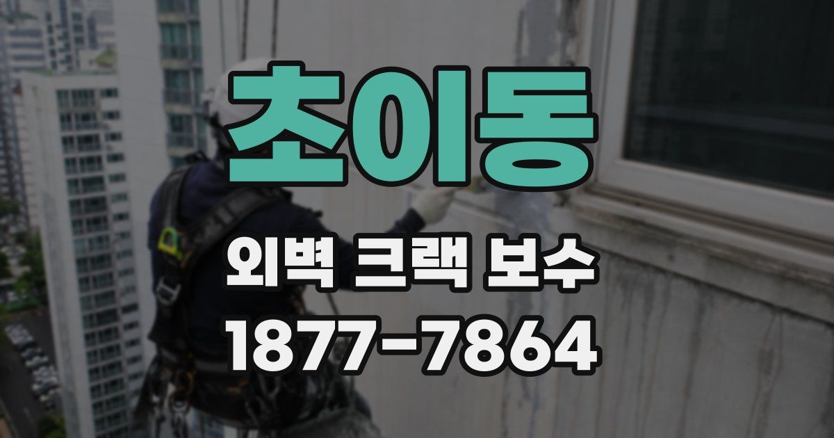 초이동 외벽 크랙 보수