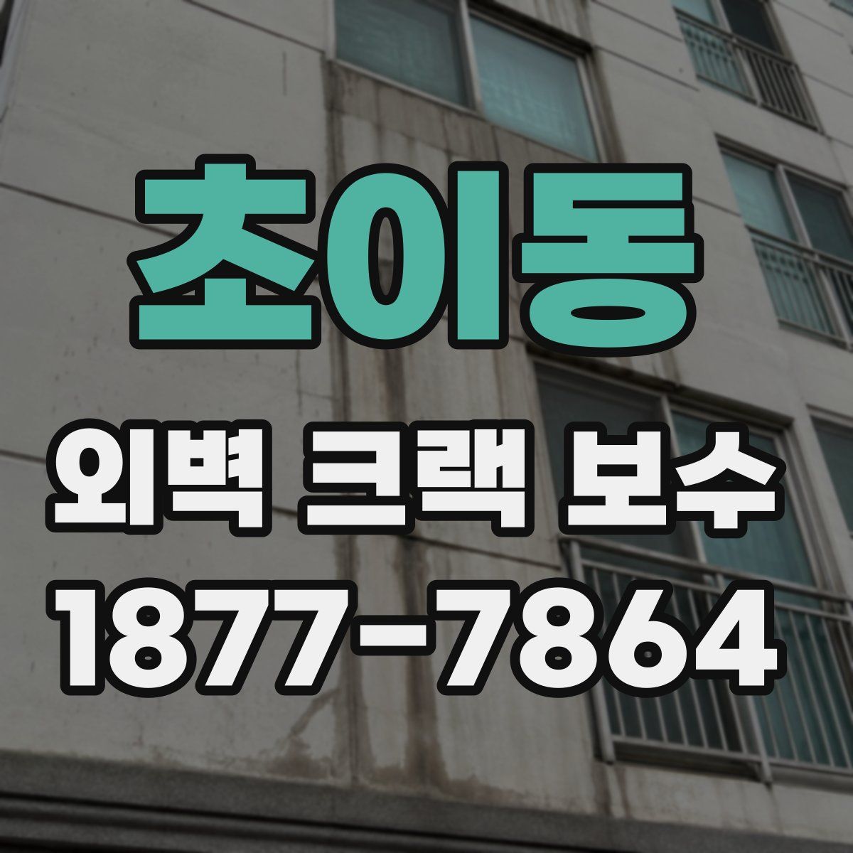 초이동 외벽 크랙 보수