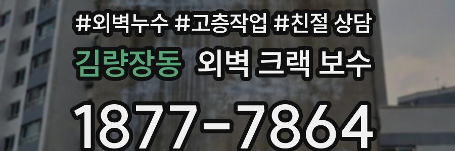 김량장동 외벽 크랙 보수