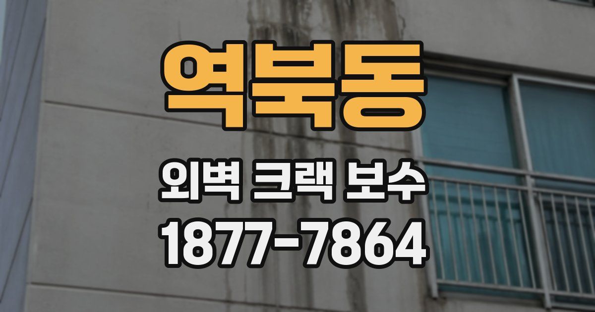 역북동 외벽 크랙 보수