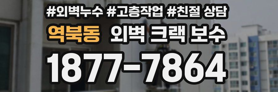 역북동 외벽 크랙 보수