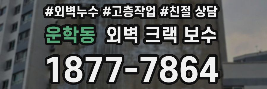 운학동 외벽 크랙 보수