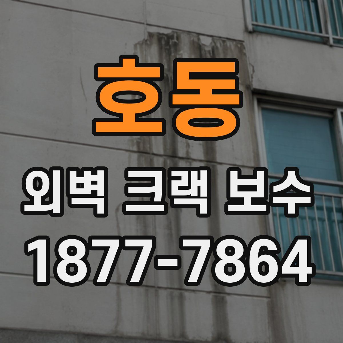 호동 외벽 크랙 보수