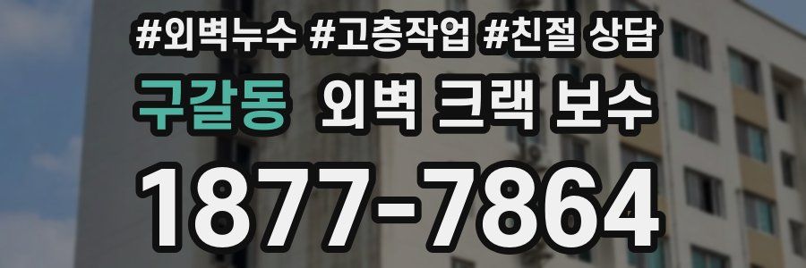 구갈동 외벽 크랙 보수