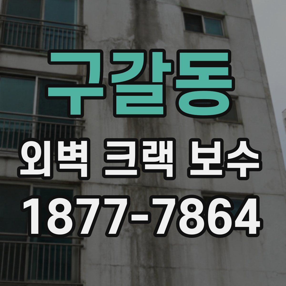 구갈동 외벽 크랙 보수