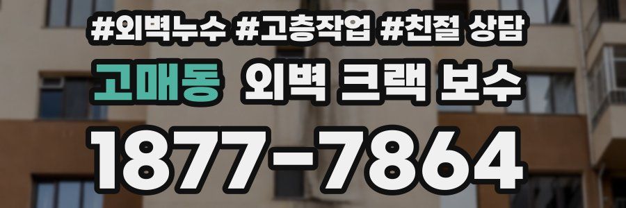 고매동 외벽 크랙 보수