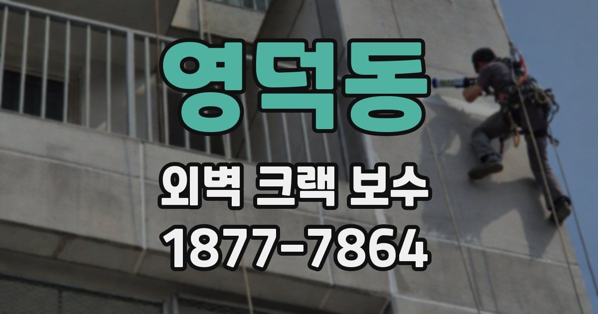 영덕동 외벽 크랙 보수
