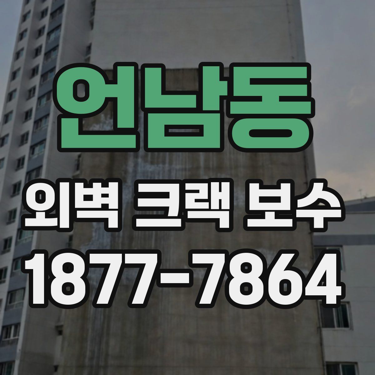언남동 외벽 크랙 보수