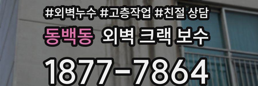 동백동 외벽 크랙 보수