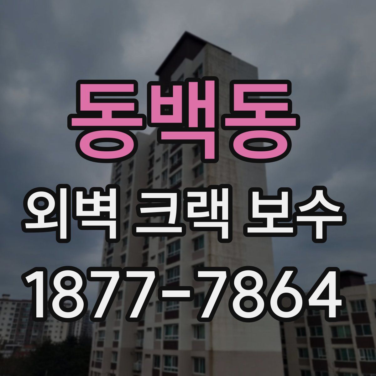 동백동 외벽 크랙 보수