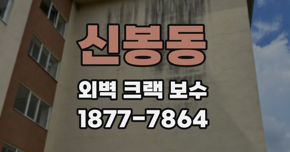 신봉동 외벽 크랙 보수
