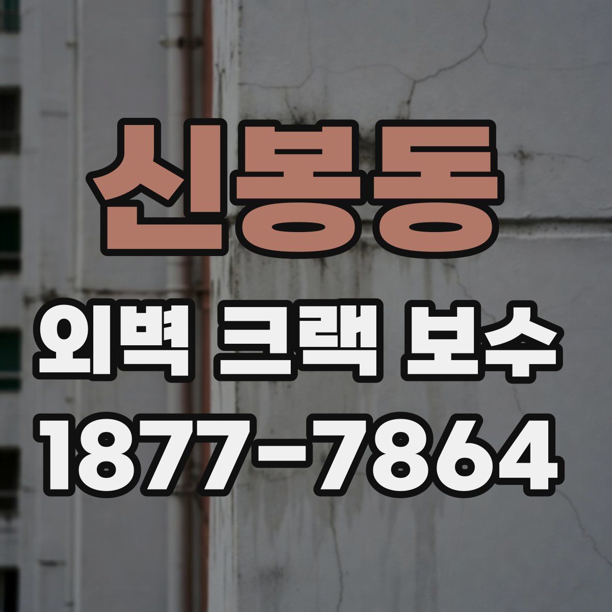 신봉동 외벽 크랙 보수