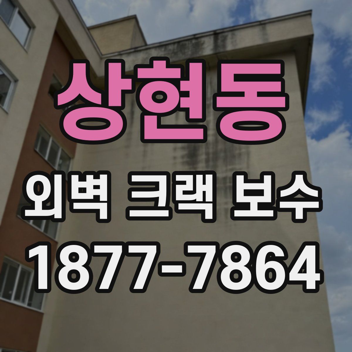 상현동 외벽 크랙 보수
