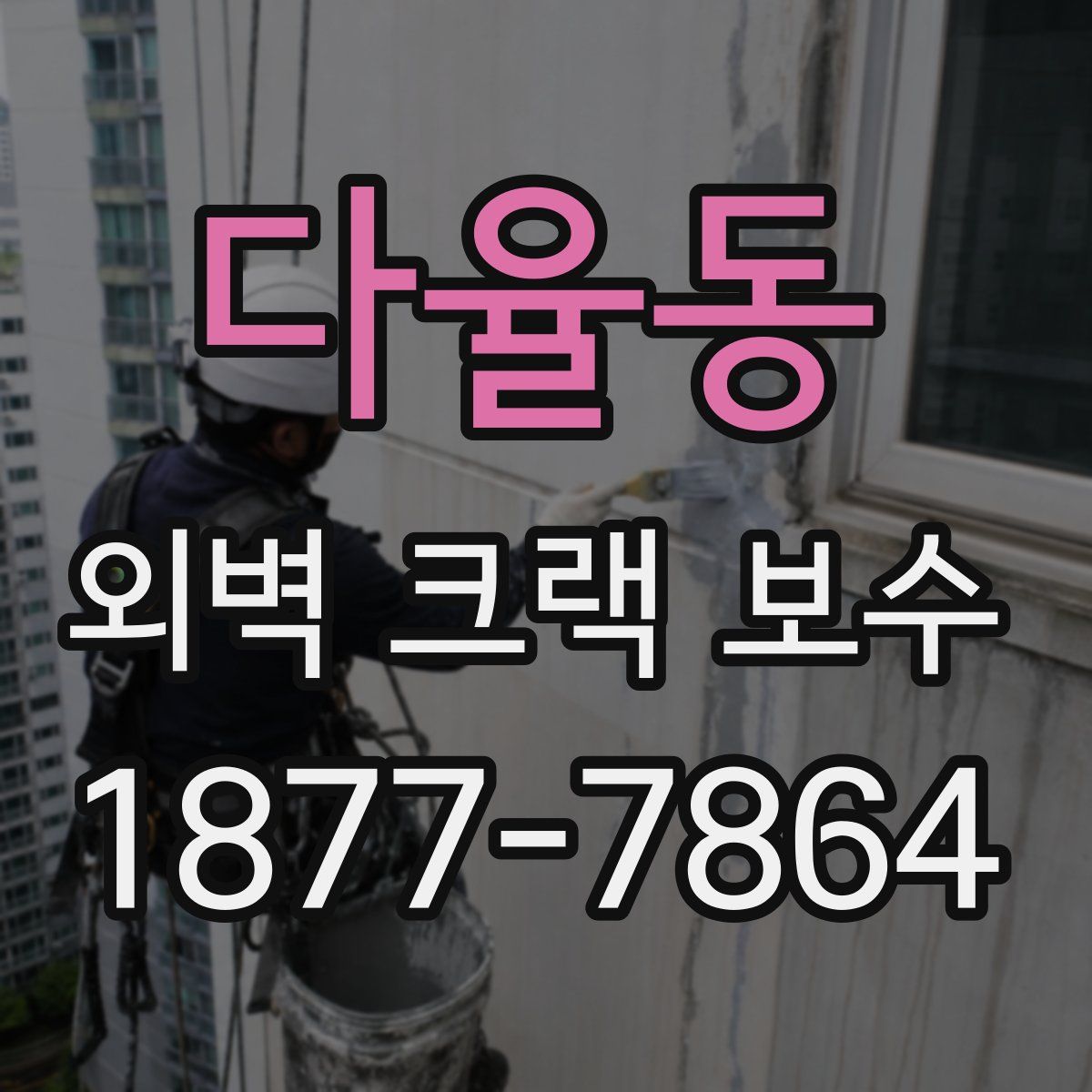다율동 외벽 크랙 보수