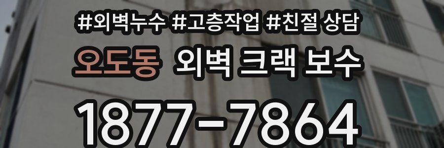 오도동 외벽 크랙 보수