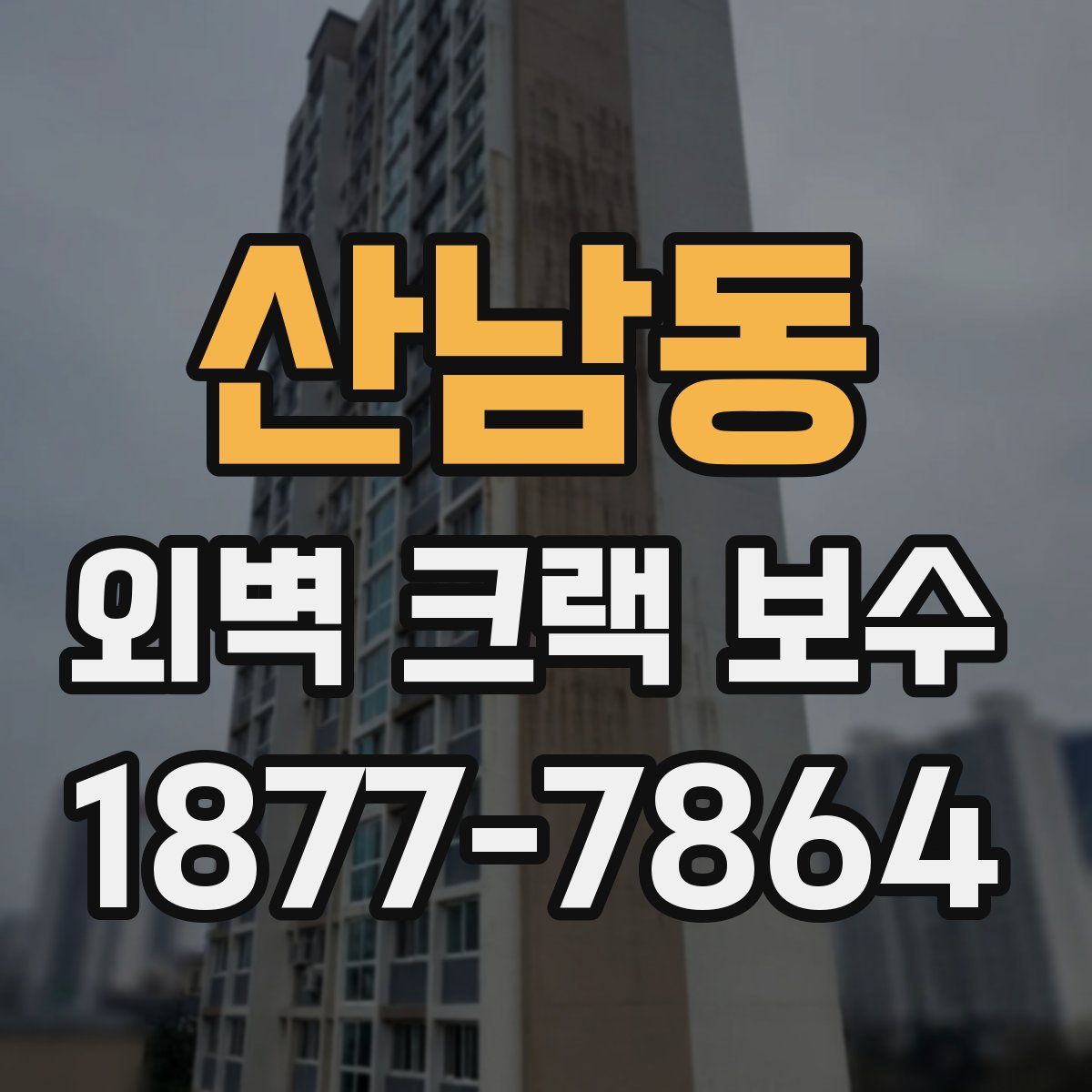 산남동 외벽 크랙 보수