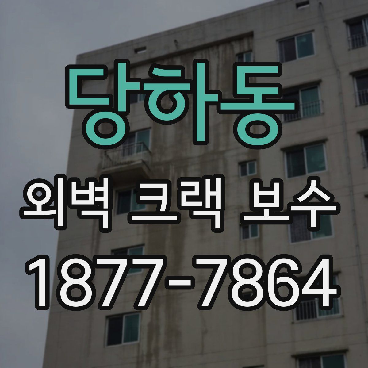 당하동 외벽 크랙 보수