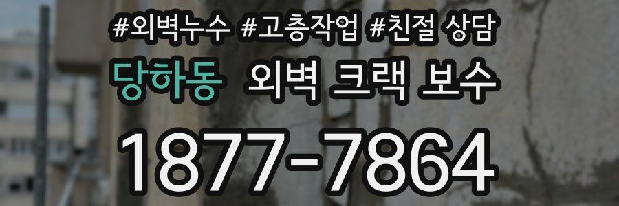당하동 외벽 크랙 보수