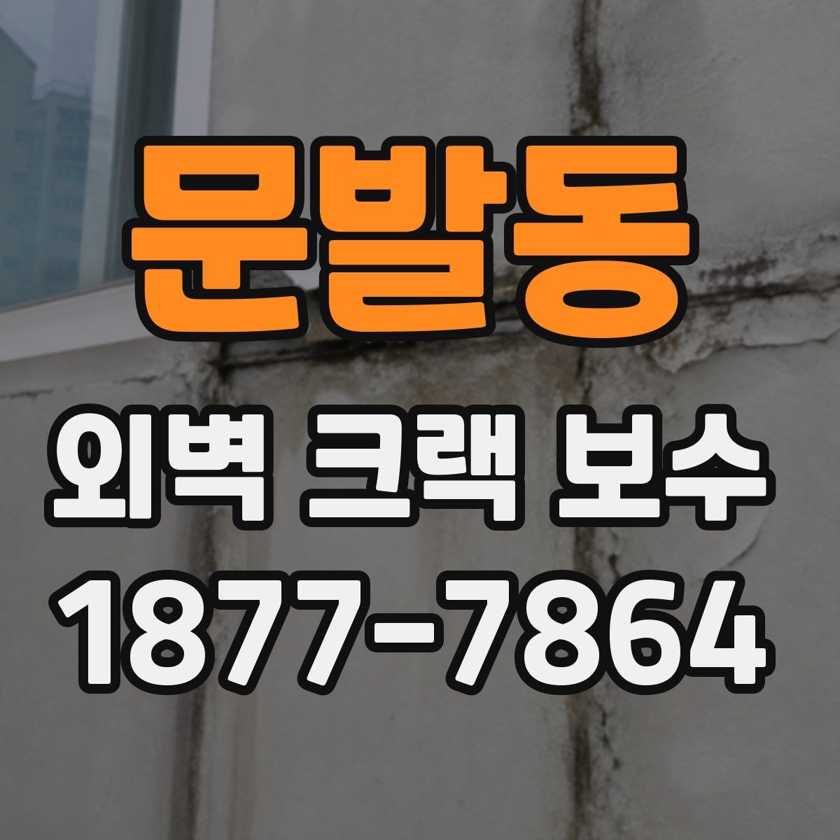 문발동 외벽 크랙 보수