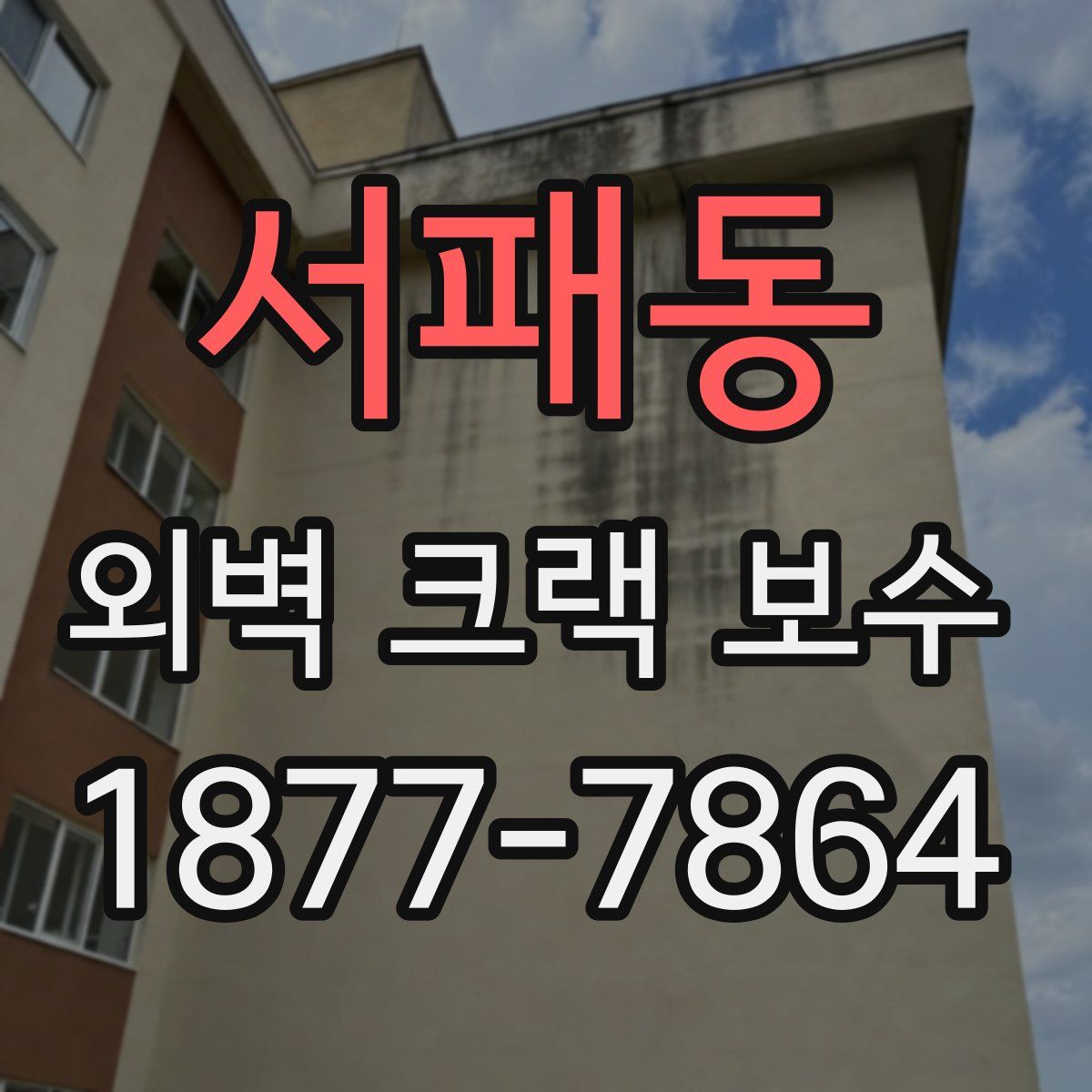 서패동 외벽 크랙 보수