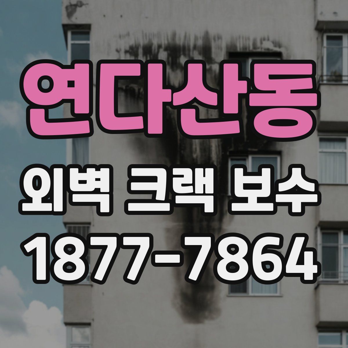 연다산동 외벽 크랙 보수