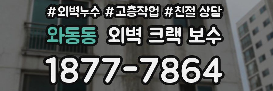 와동동 외벽 크랙 보수